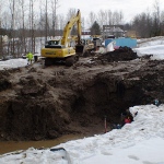  A crew is cleaning up contamination from a New York site.